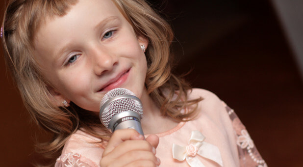 child singing