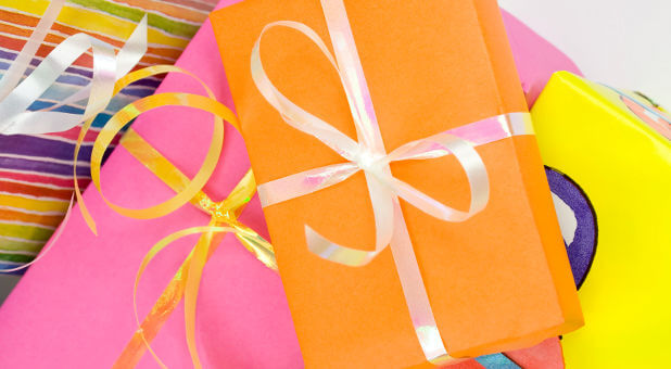 colorful gift packages