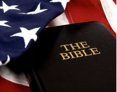 Flag with Bible