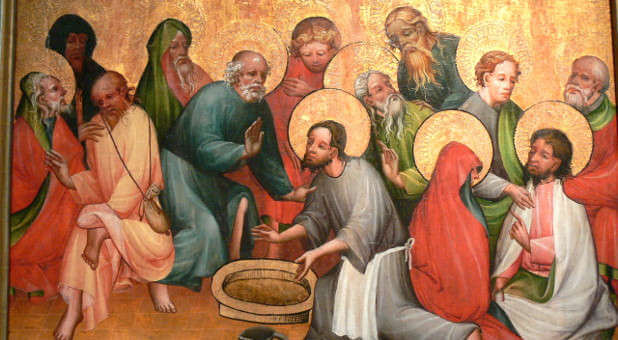 Jesus washing feet