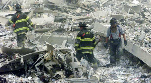 NYC firefighters on Sept. 11, 2001