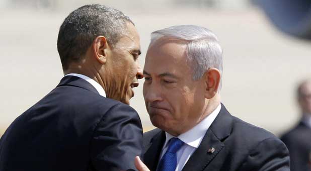 U.S. President Barack Obama (left) and Israeli Prime Minister Benjamin Netanyahu.