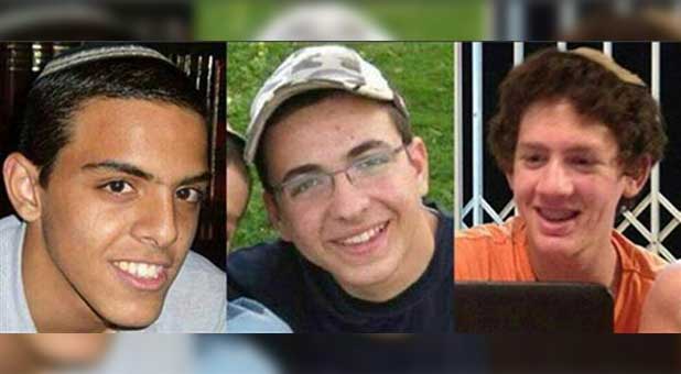 Eyal Yifrach, Gilad Shaar and American citizen Naftali Fraenkel in images provided by the Israeli Defense Forces