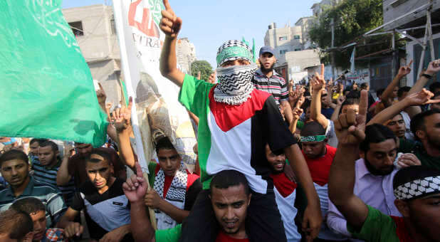 Hamas protestors