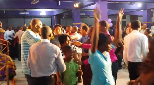 Haitian revival meeting