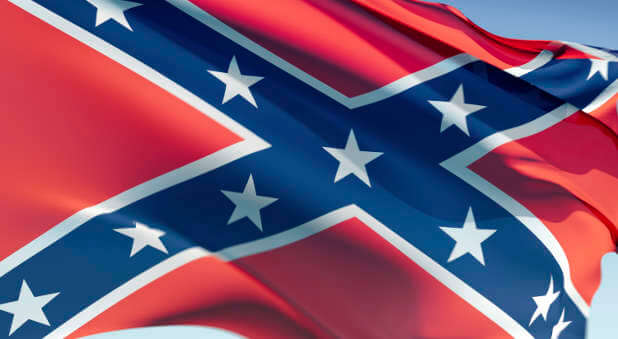 If you're flying a Confederate flag, take it down. It sends a non-Christian message.