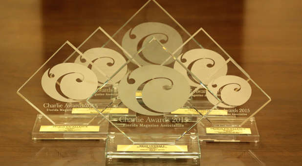 Charisma magazine won six Florida Magazine Association Awards last weekend, including two Charlie Awards.