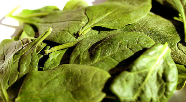 High in protein, spinach is good for your heart.