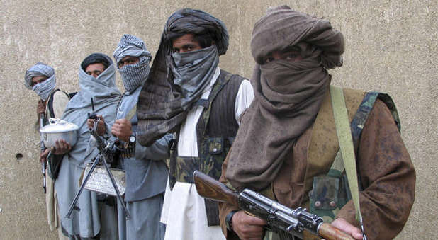 A group of Taliban terrorists in Pakistan