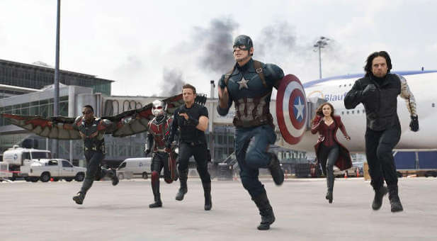 A scene from 'Captain America: Civil War'