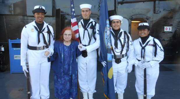 Charismatic warrior Verna Linzey was recently honored, along with her late husband, during a ceremony for the anniversary of the Battle of Midway.