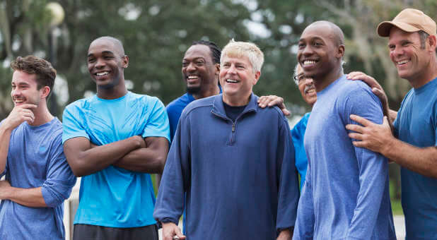 Joining a men's group will help keep you from isolation.