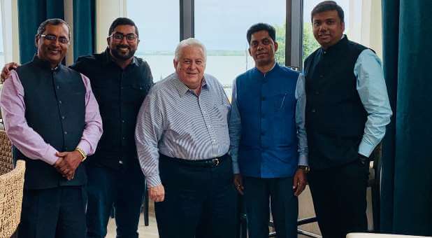 David Shibley with a group of church leaders from India whom he helped train