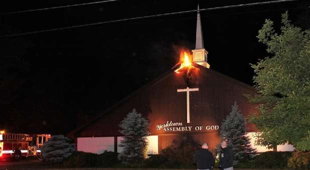 ‘God Was There’: AG Church Erupts in Flames, Dog Alerts Neighbor to Call 911